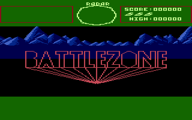 Battlezone (1983) (Atari) Screenshot